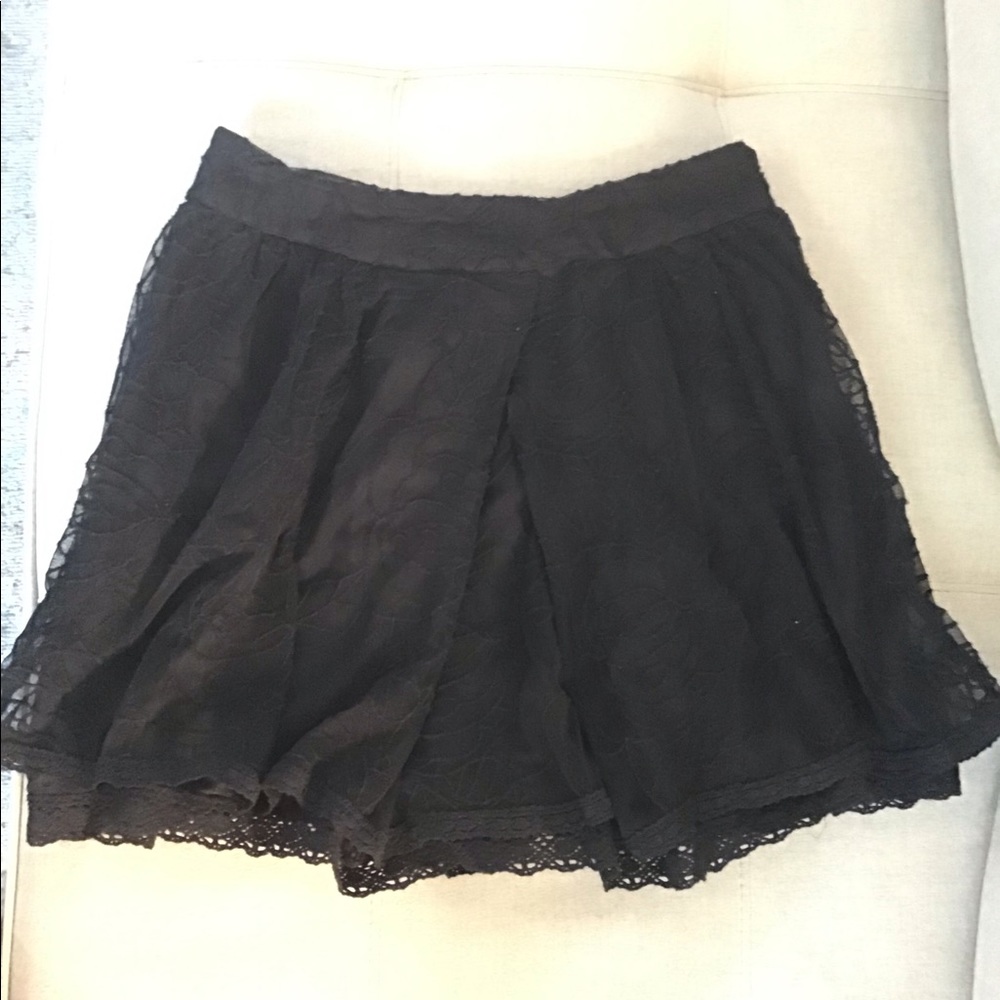 Free People lace mini skirt